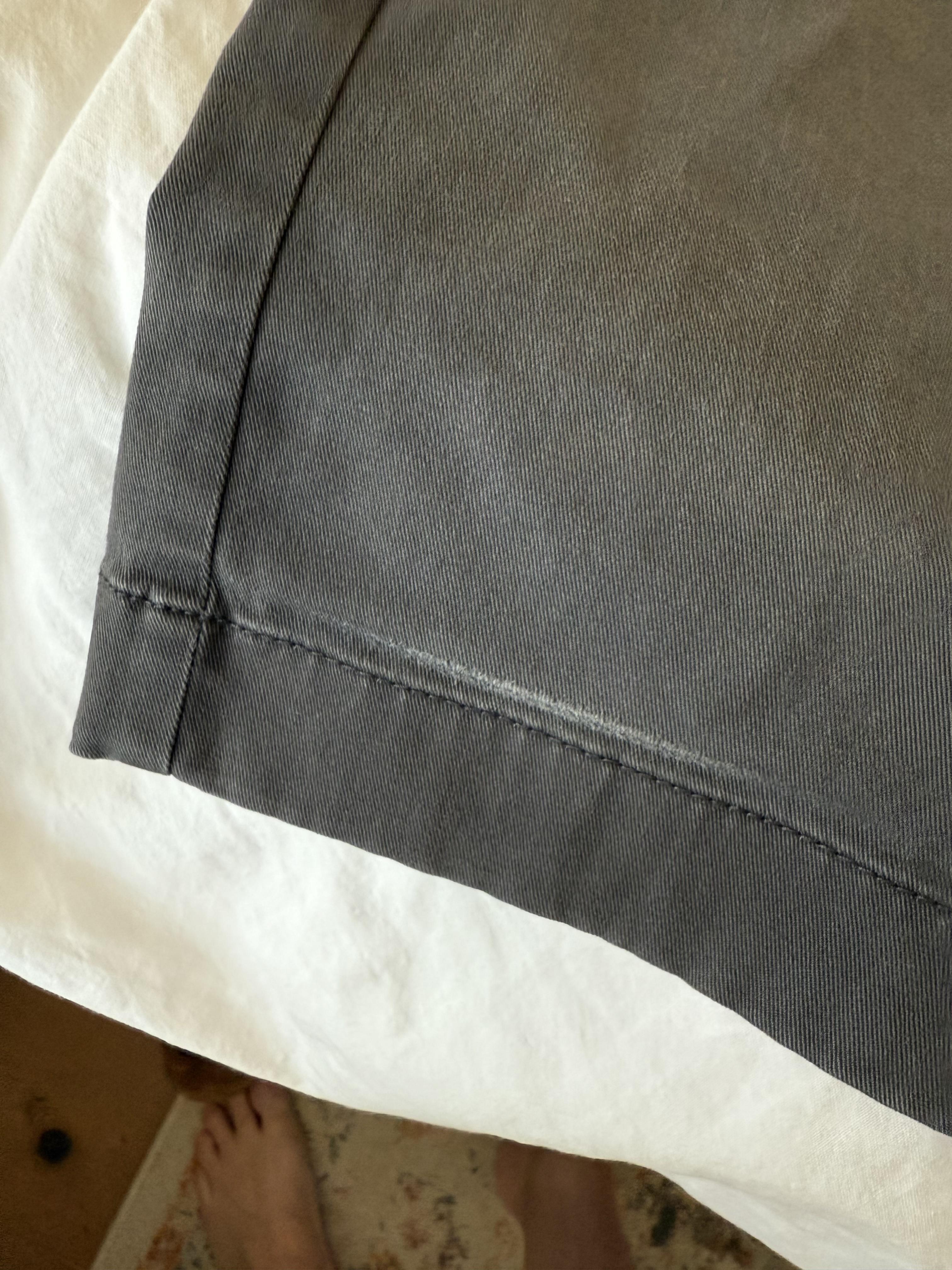 Rinsed once, after wearing once.