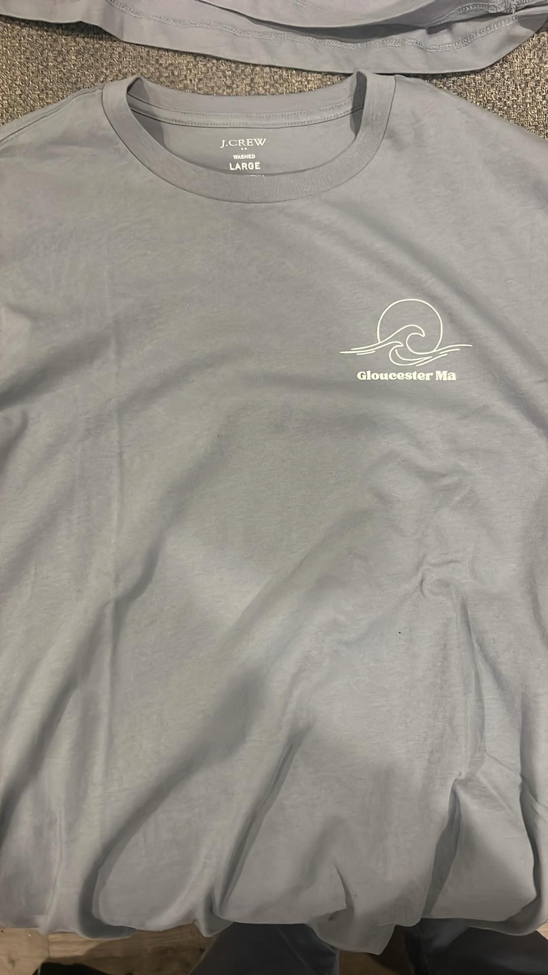 Long-sleeve washed jersey tee
