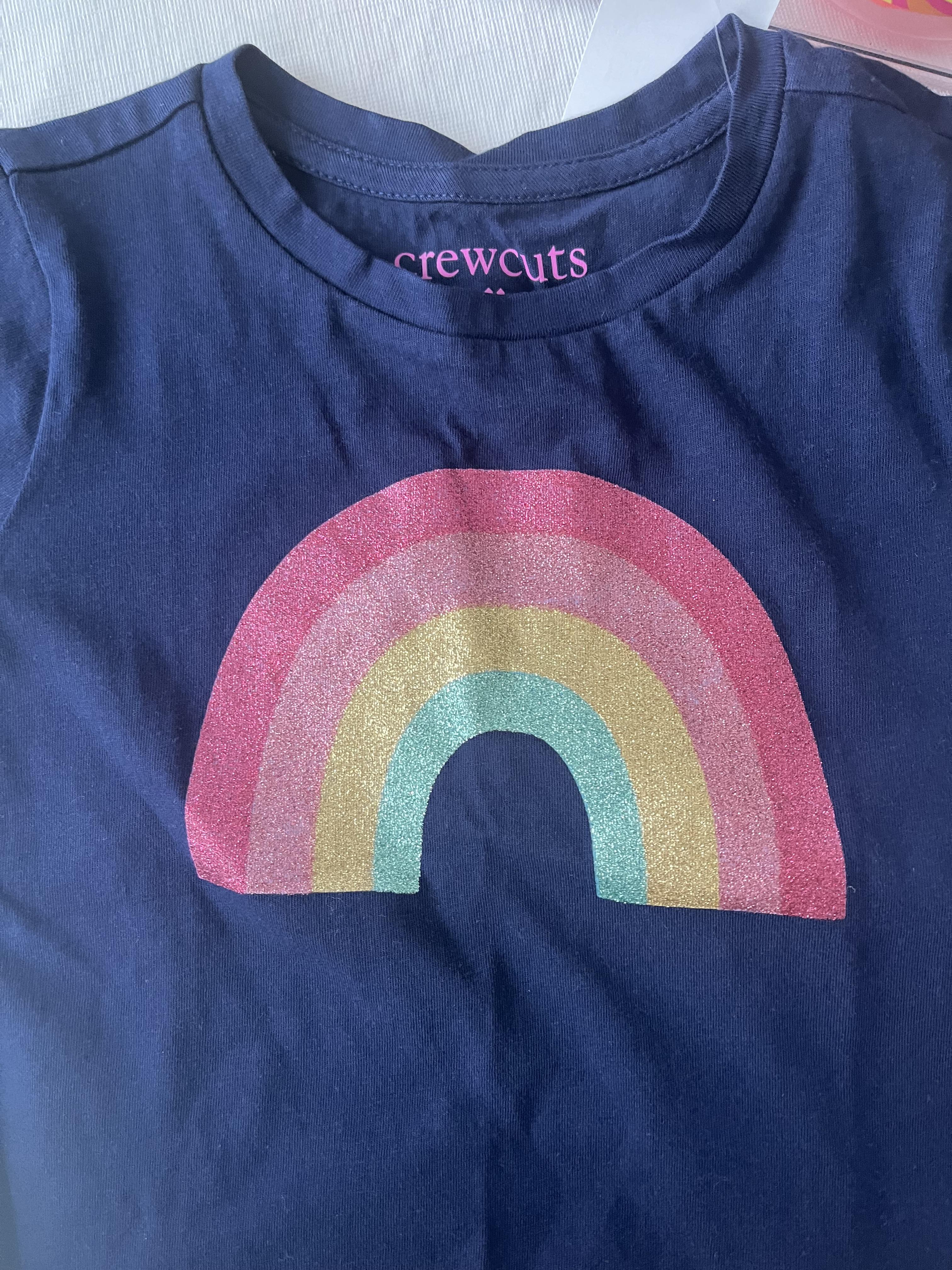 Girls' Sequin Rainbow Tee For Girls | Factory