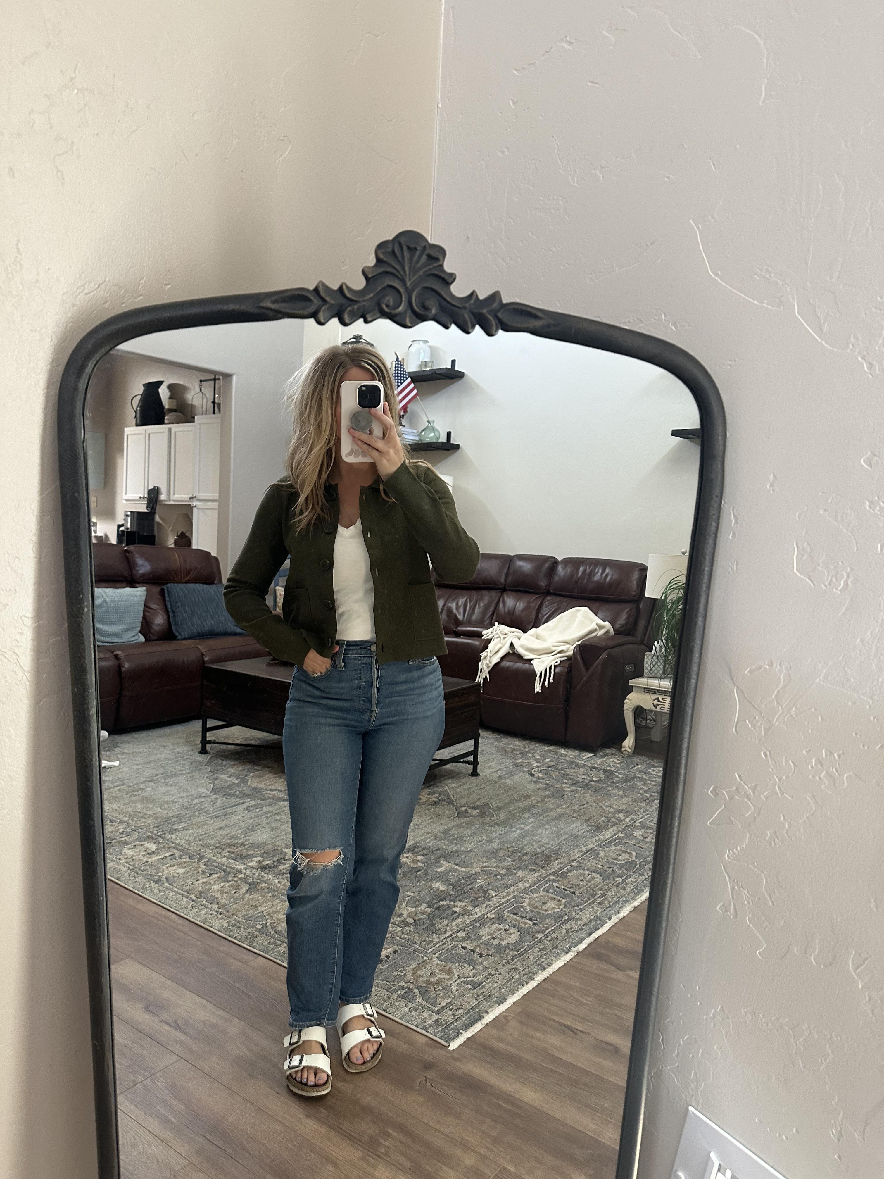 Polo cardigan sweater