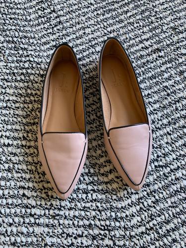 j crew edie leather loafers