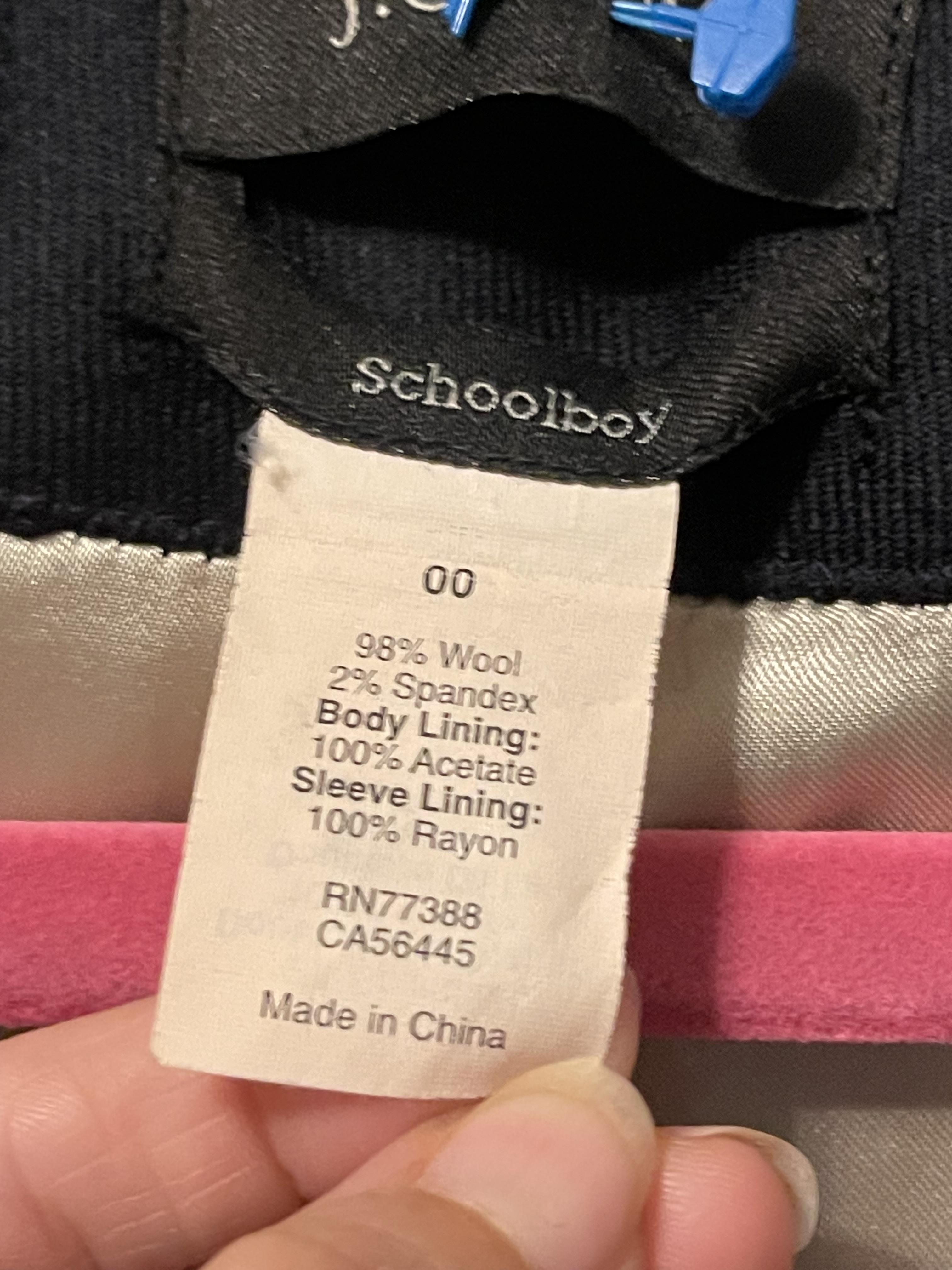 Cotton-blend two-button blazer