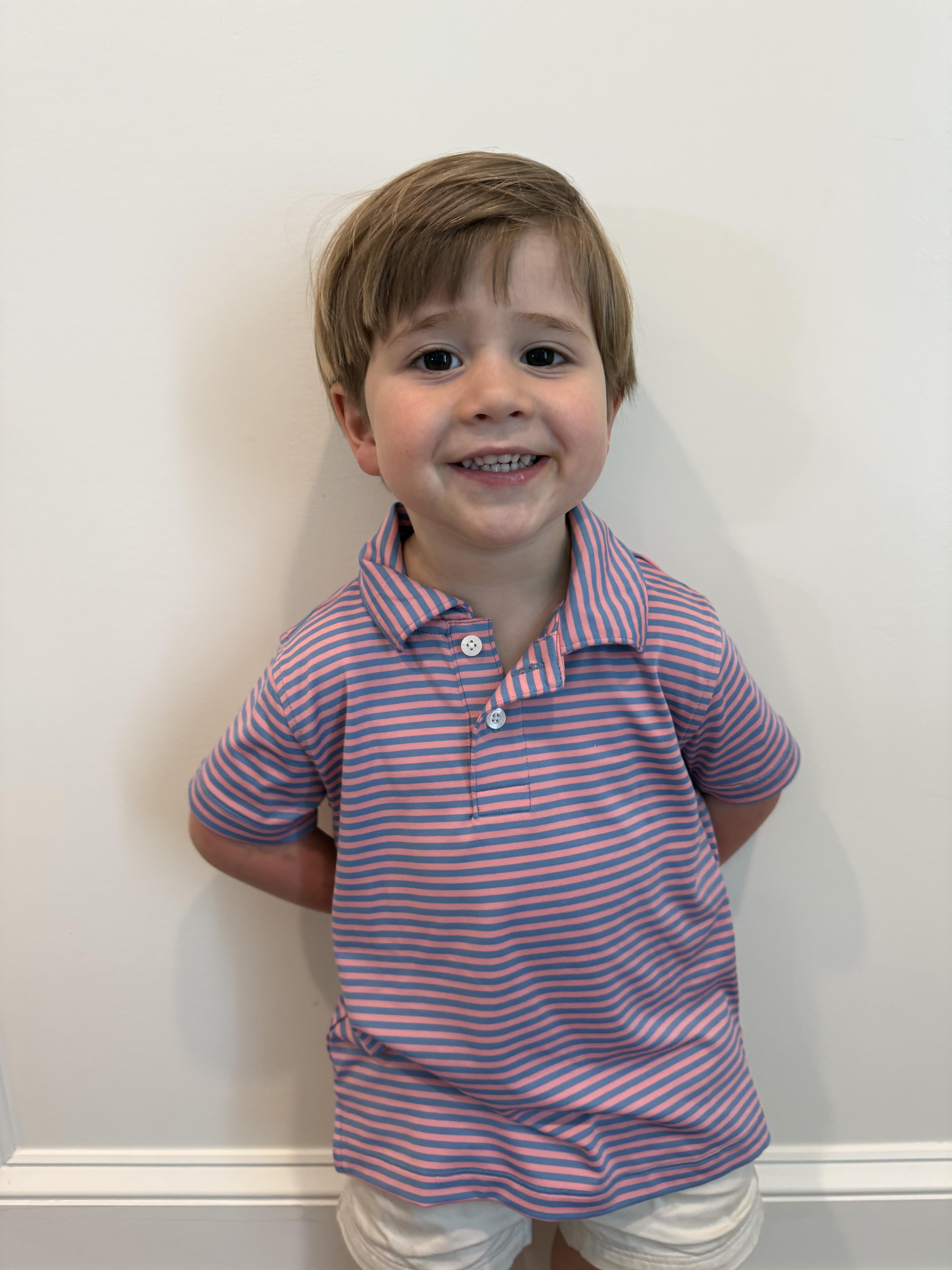 Boys' performance polo shirt