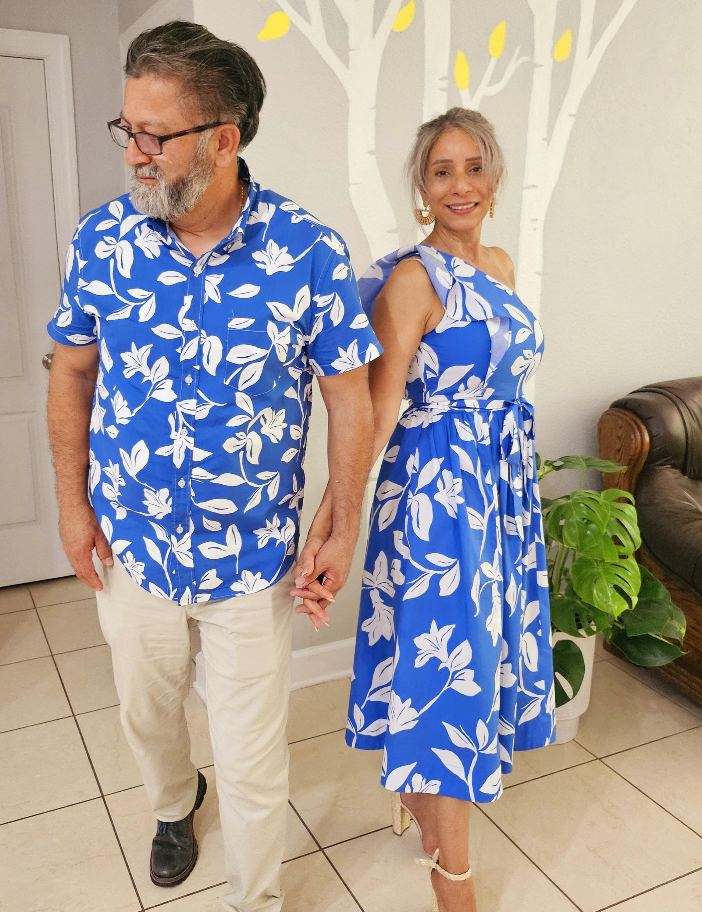 Short-sleeve printed flex casual shirt