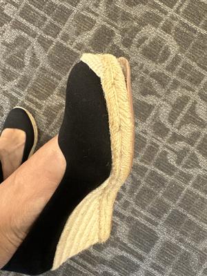 J crew factory on sale canvas espadrille wedges