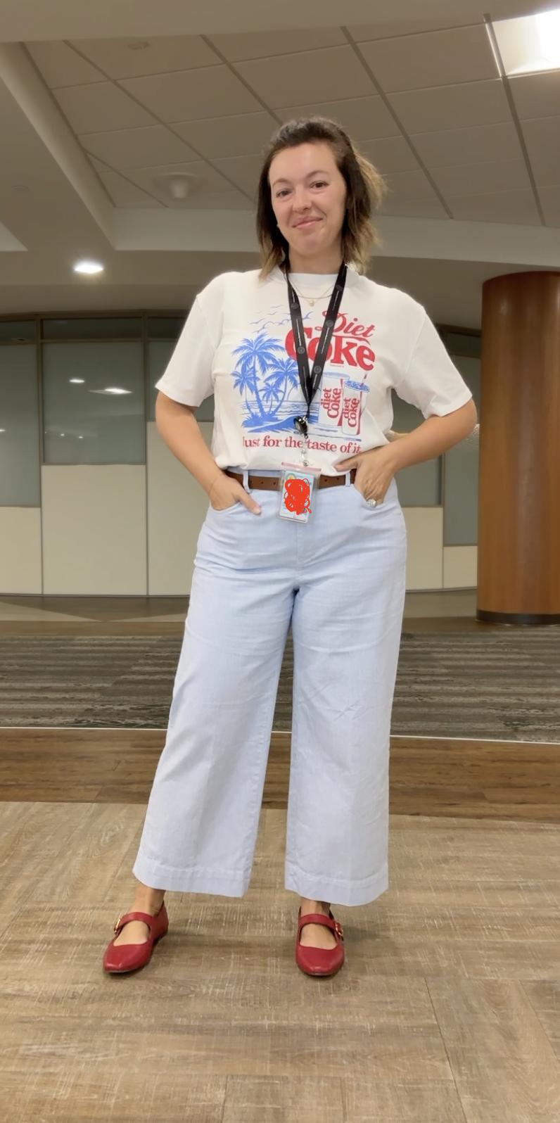 Striped High-rise Wide-leg Cropped Pant For Women | Factory