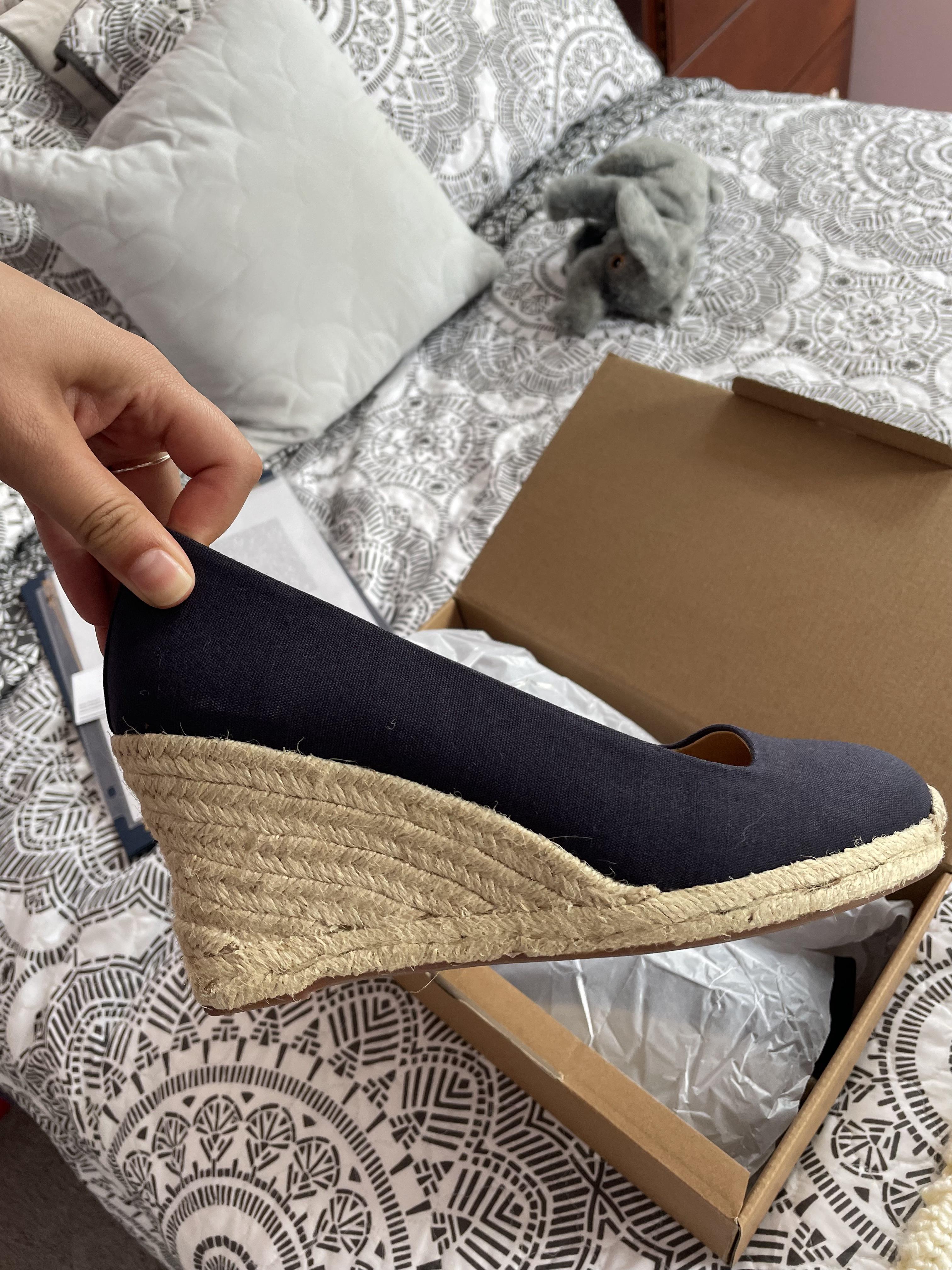 Factory Canvas Espadrille Wedges For Women