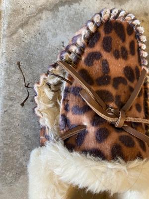 J crew hot sale leopard slippers