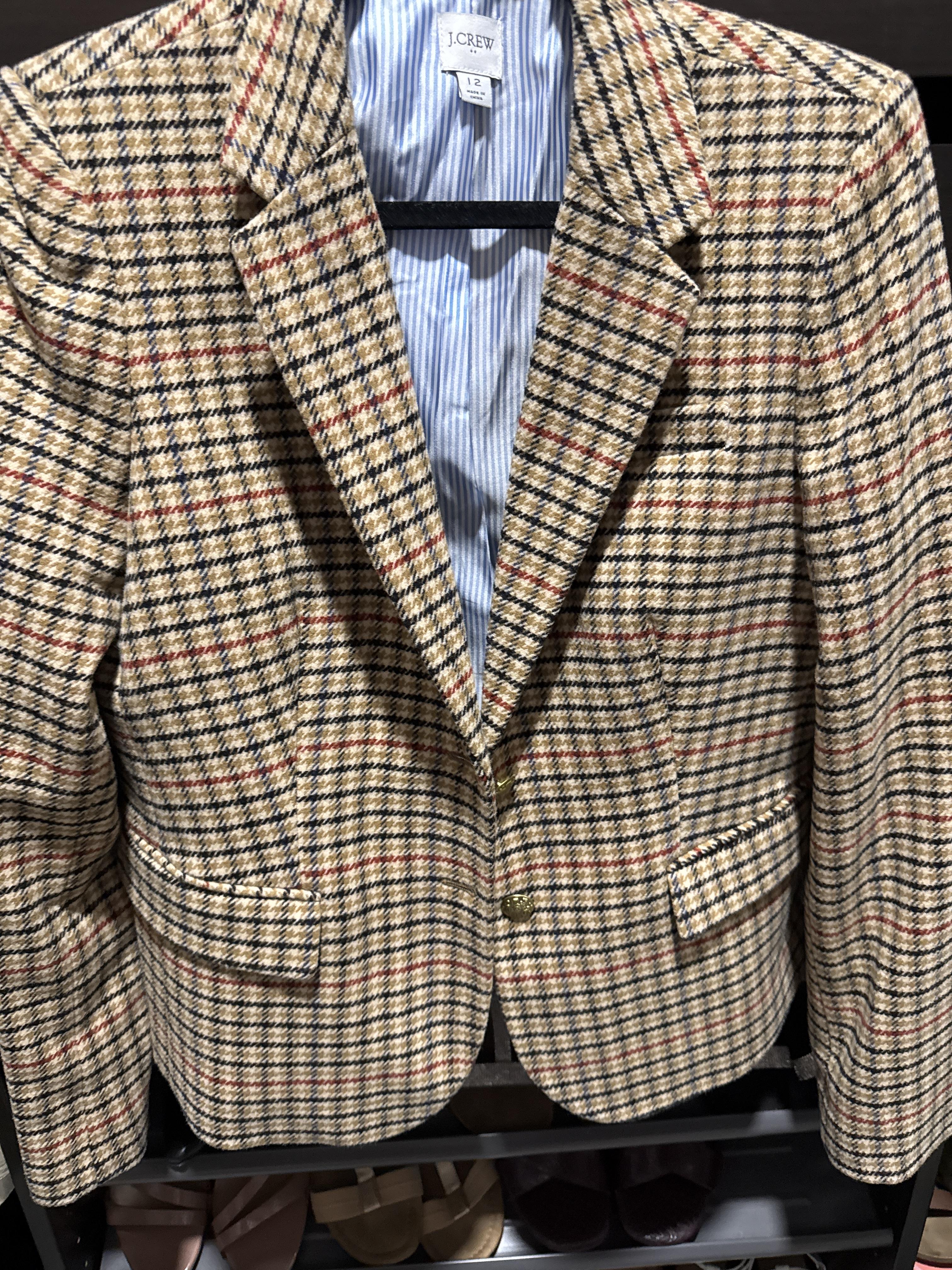 Factory: Sequin Tweed Schoolboy Blazer For Women Factory: Sequin Tweed Schoolboy Blazer For Women