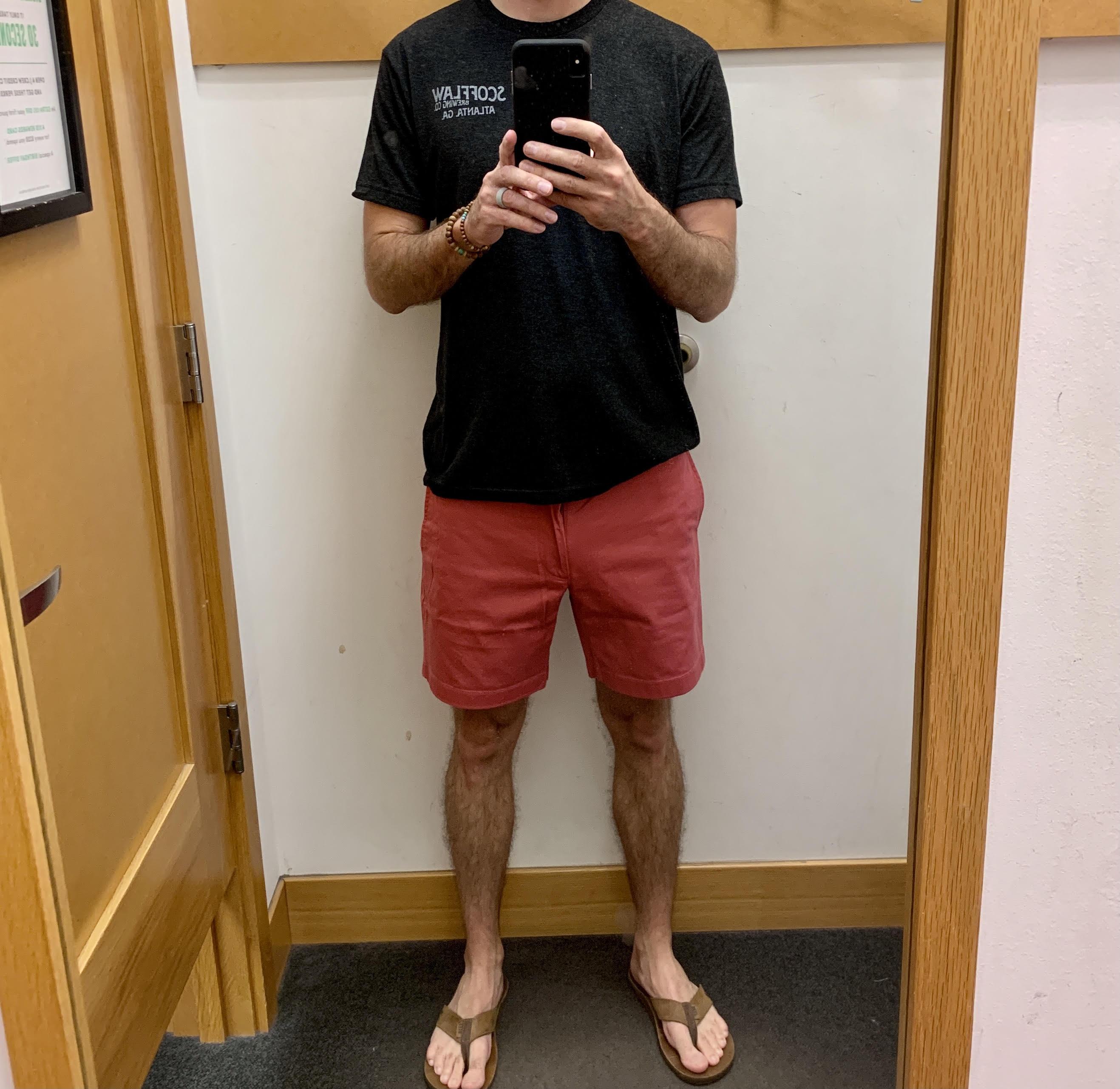 7" flex chino short