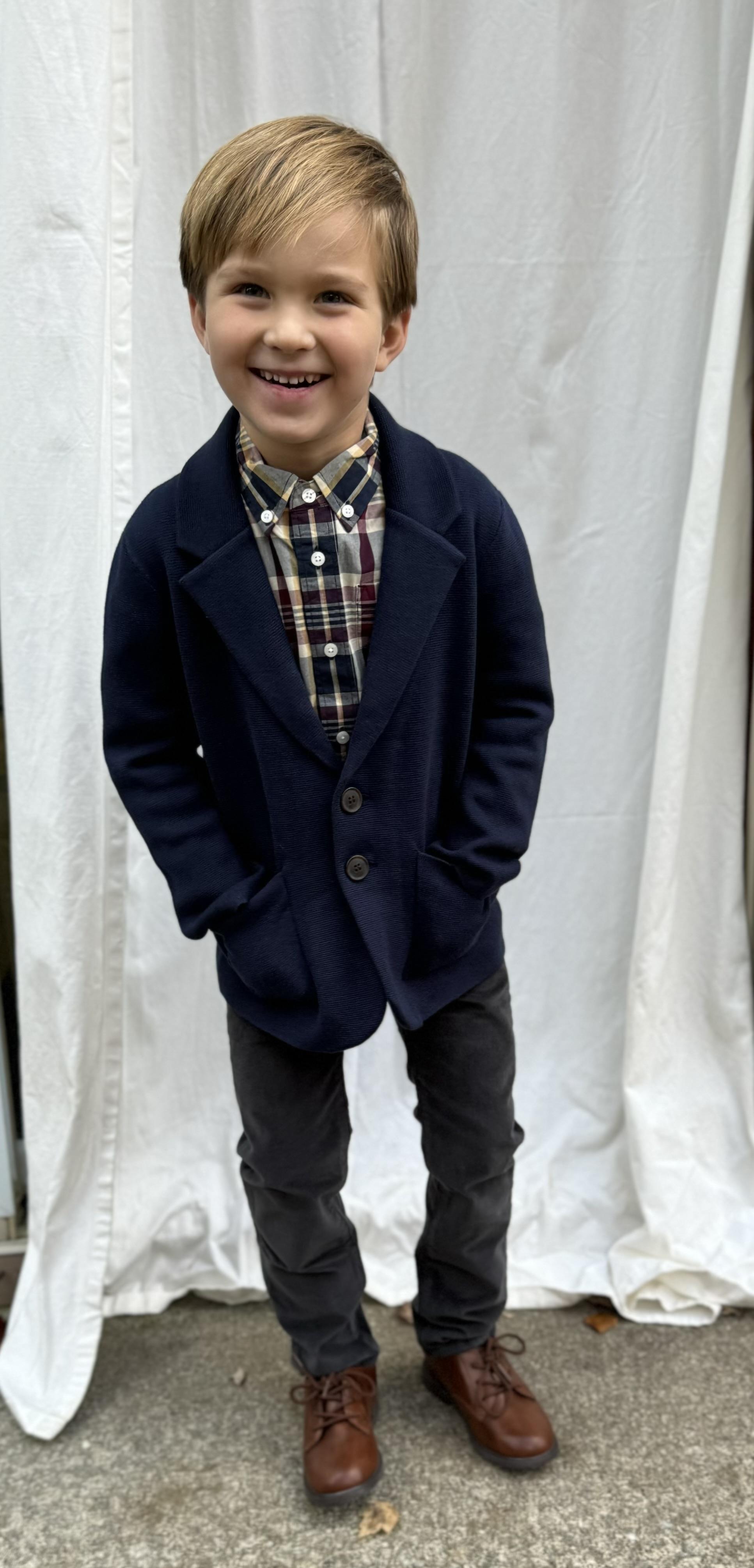 Kids' sweater blazer