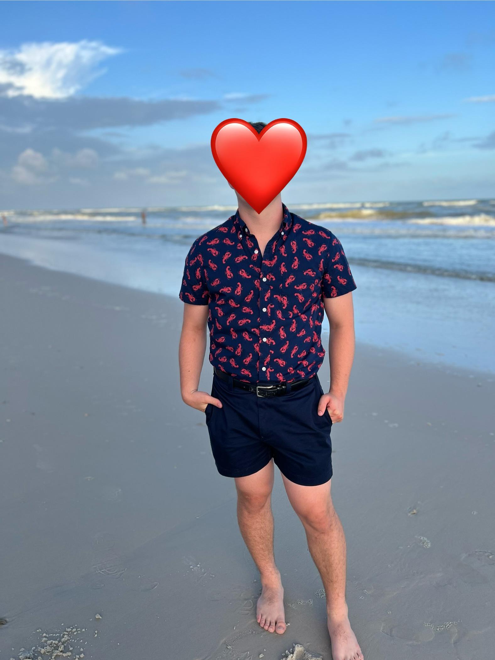 Short-sleeve printed flex casual shirt