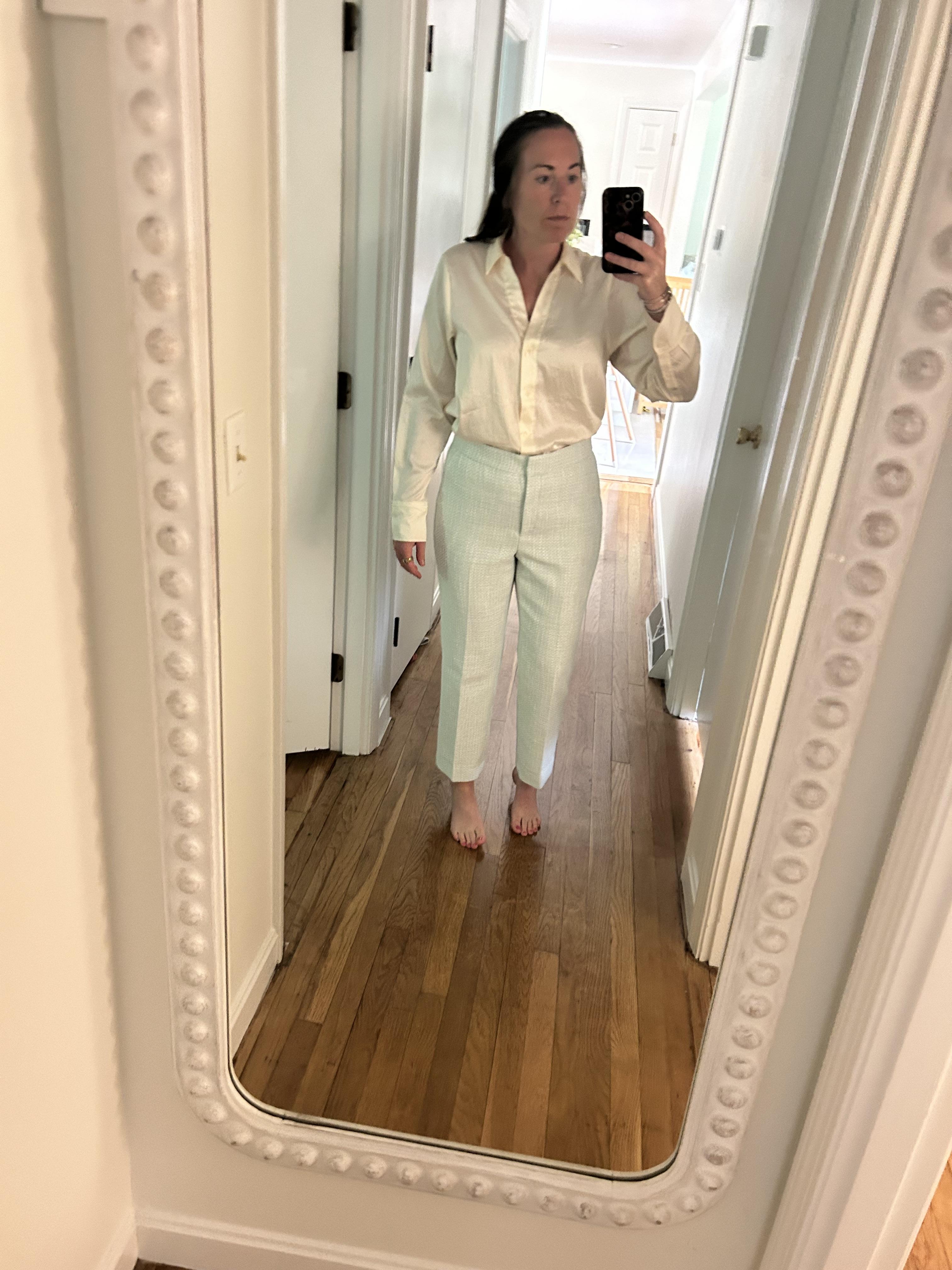 Straight-leg Tweed Cropped Pant For Women | Factory
