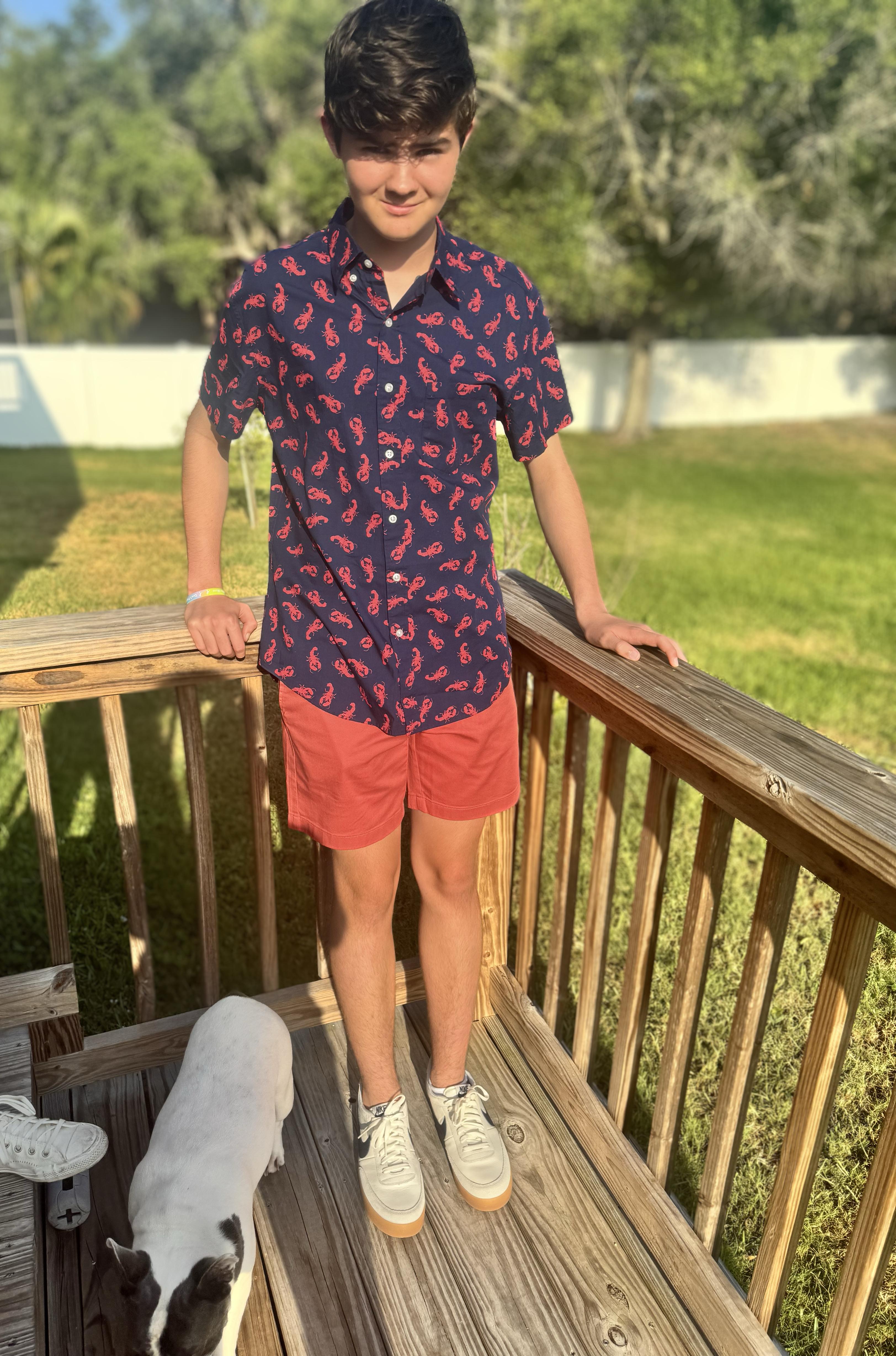 7" flex chino short
