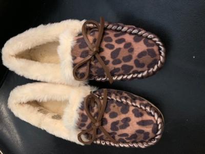 Factory Suede Shearling Slippers For Women