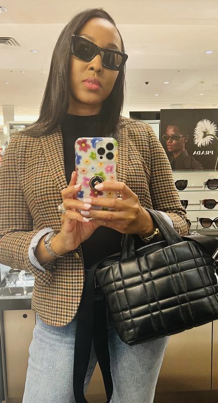 Factory Wool blend Schoolboy Blazer In Houndstooth For Women