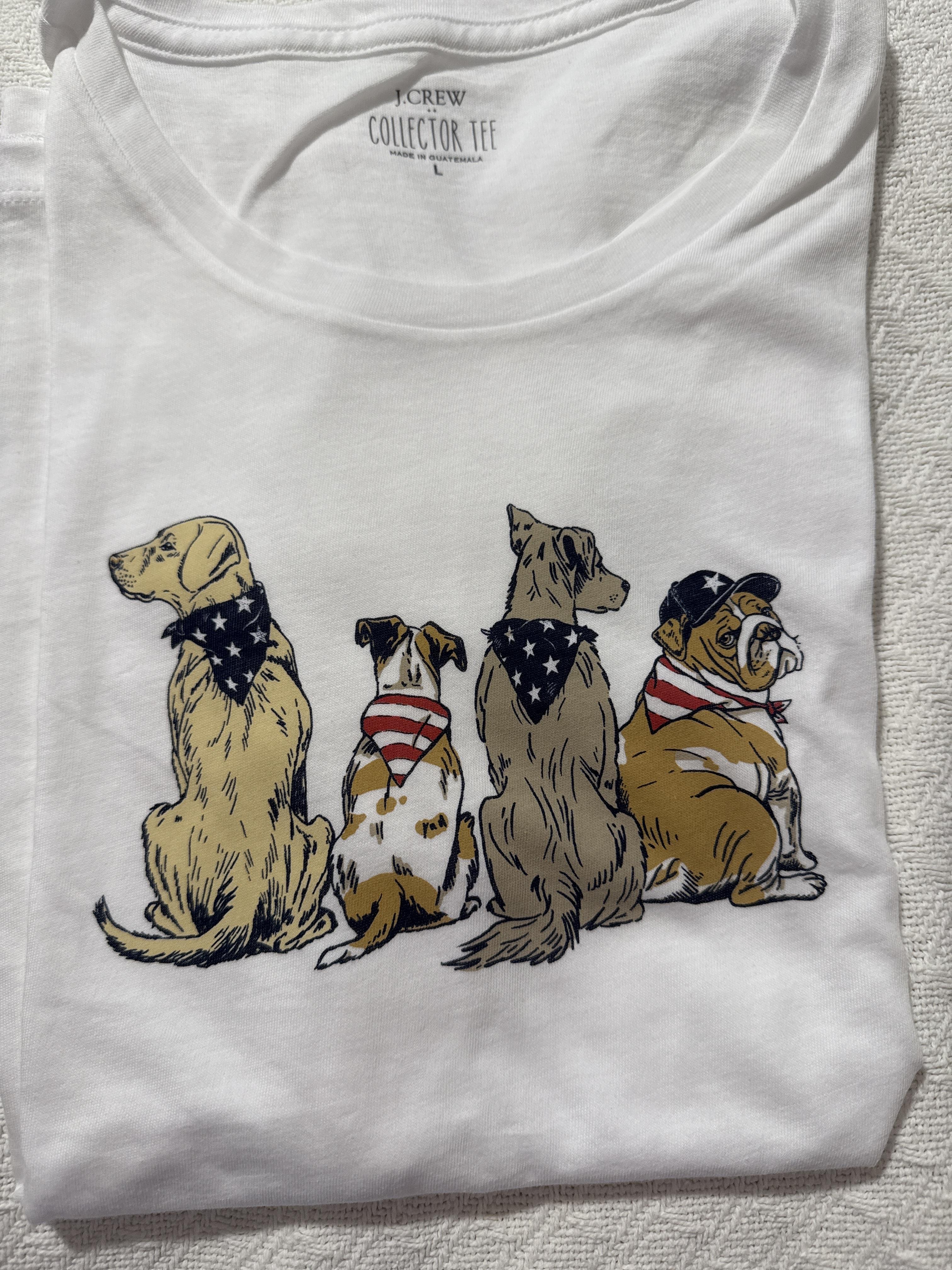 Factory: Short-sleeve Dog With Flowers Graphic Tee For Women