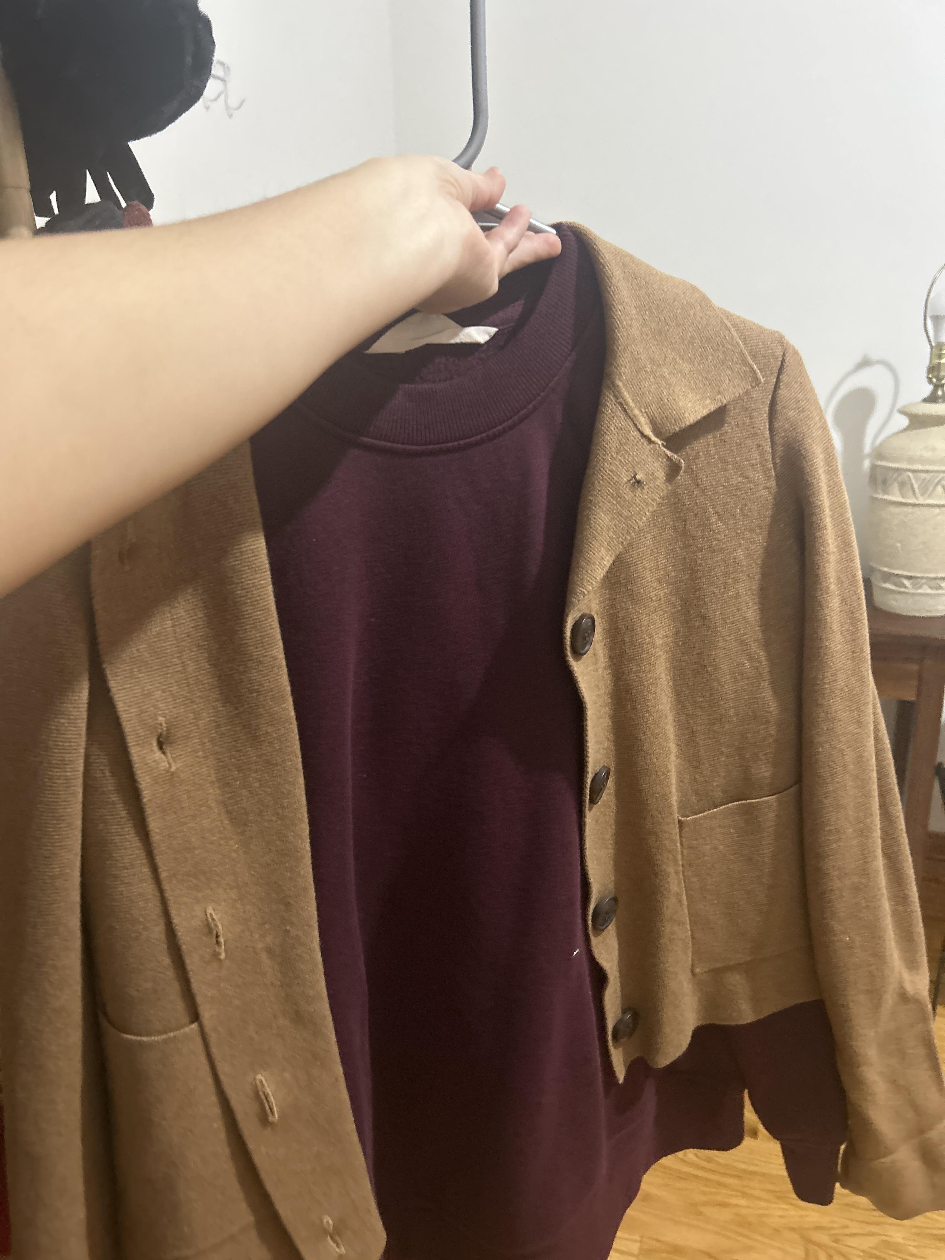 Polo cardigan sweater