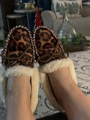 Winter Luxury Soft Leopard Pattern Slipper – Cowgirl Couture