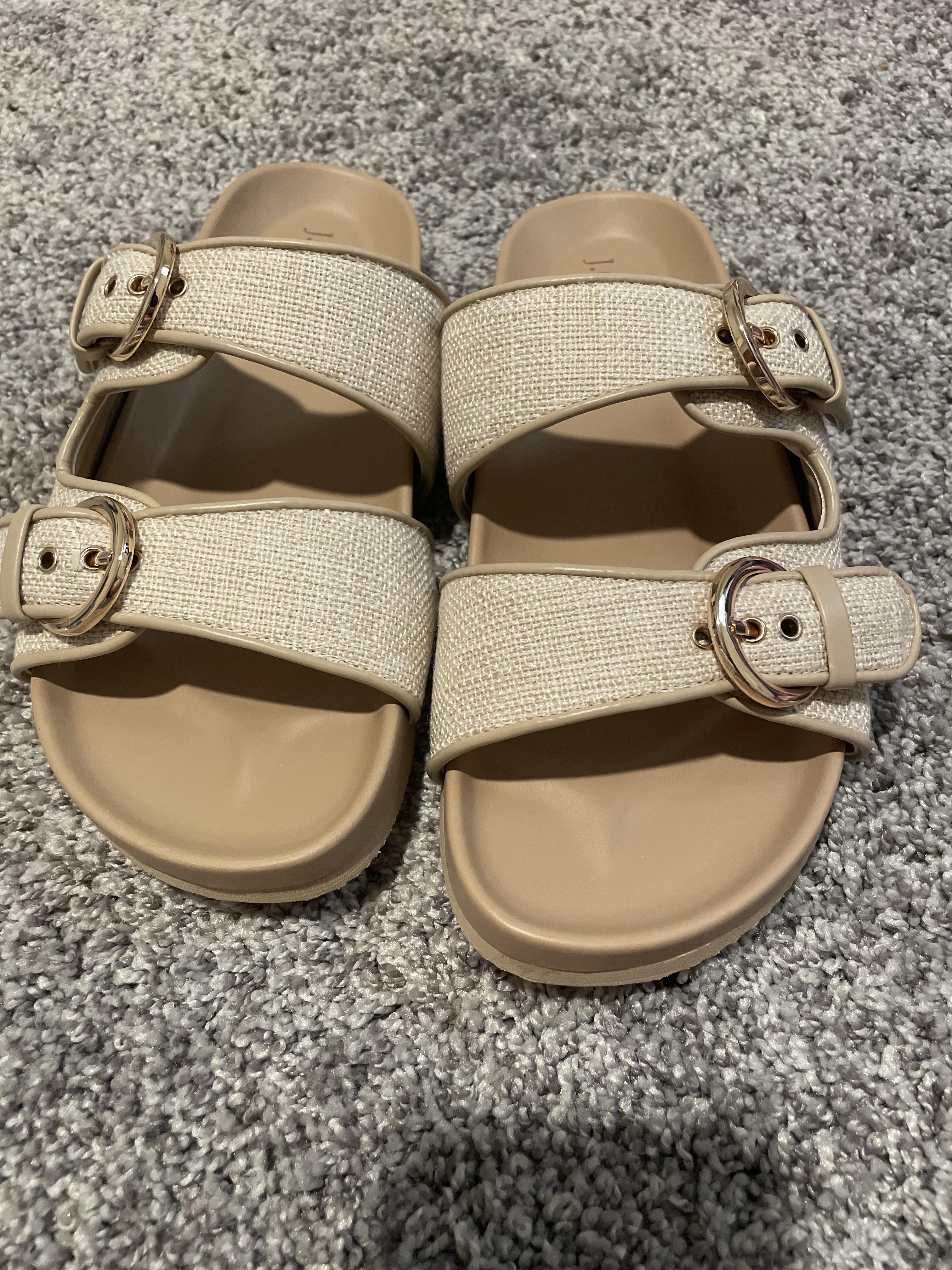 Double-buckle Slide Sandals For Women | Factory