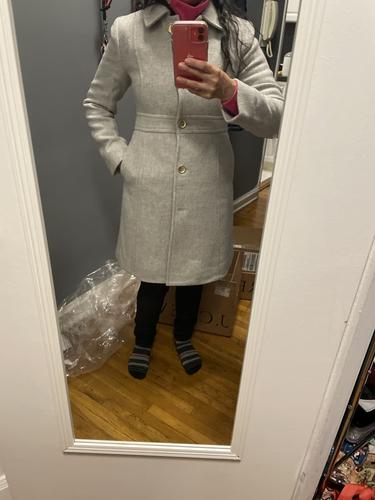 j crew wool blend lady coat