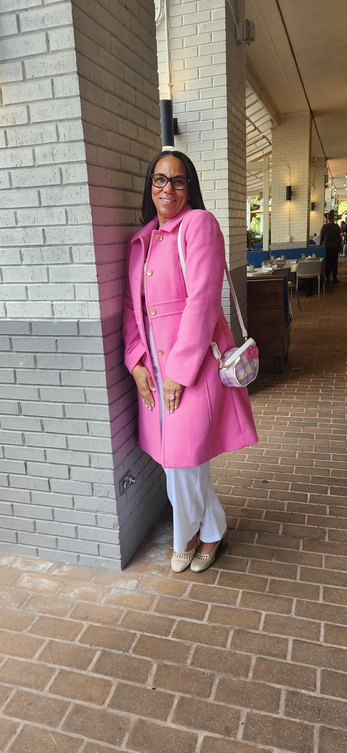 Wool-blend lady day coat