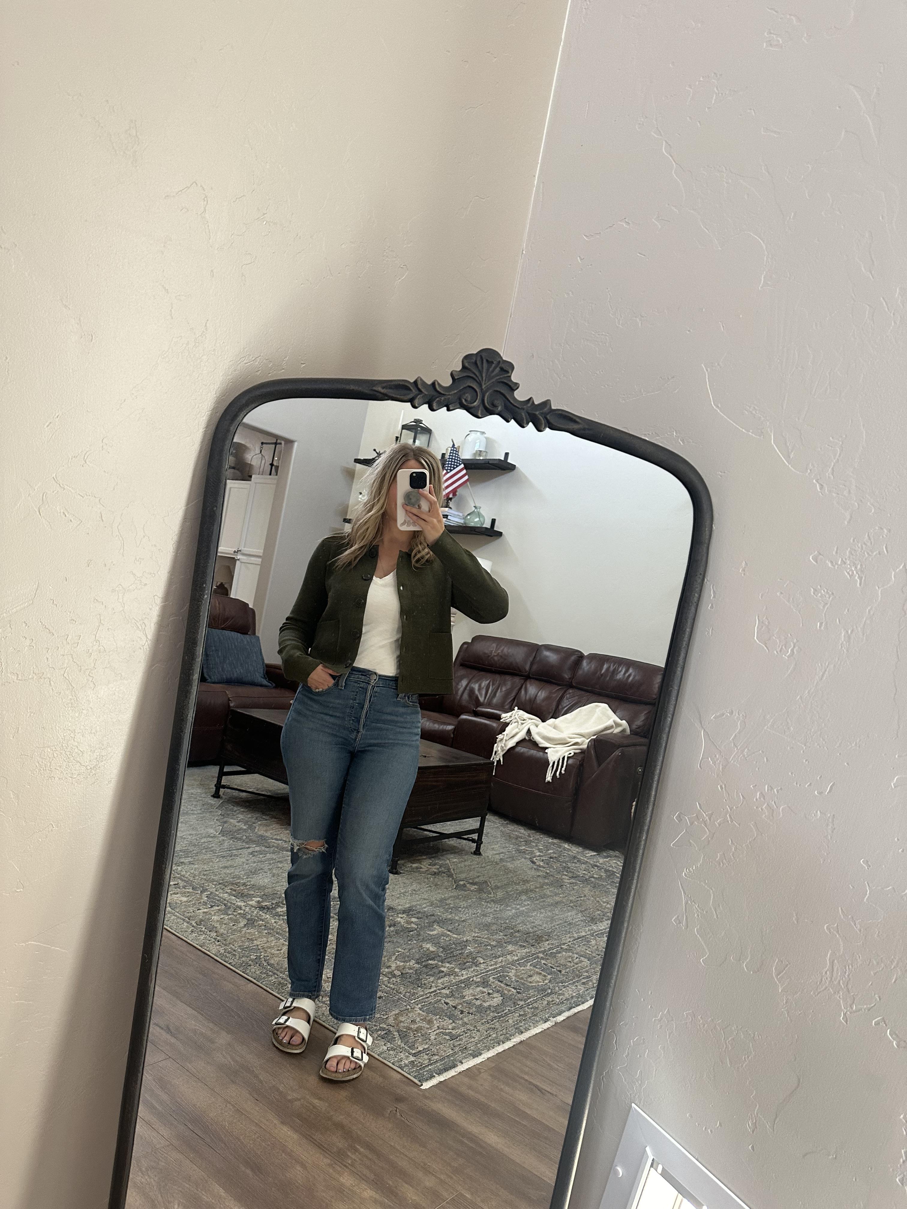 Polo cardigan sweater