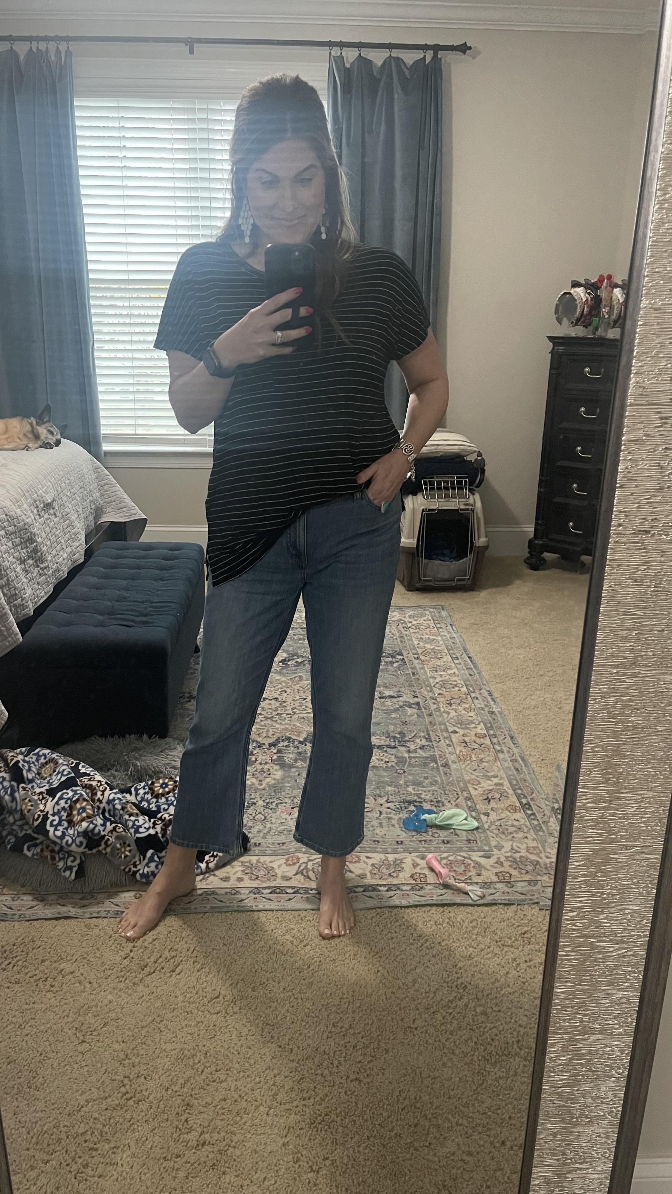 Mid-rise Flare Crop Jean In All-day Stretch For Women | Factory