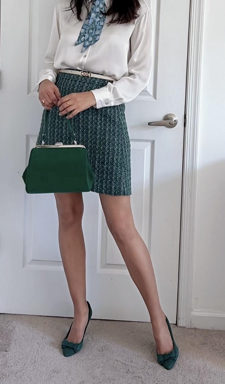 Factory: Tweed A-line Skirt For Women