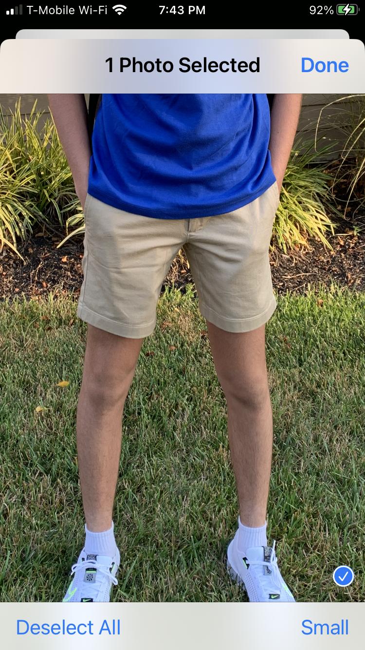 7" flex chino short