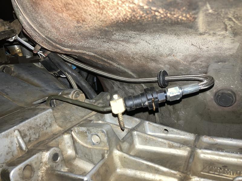 4AN Straight Swivel Nitrous Line Hose - Stainless Steel Braided, 36" Length By Bonehead Performance