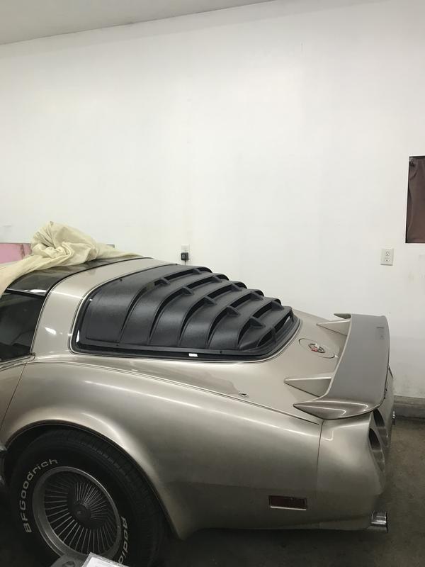 Corvette rear on sale window louvers