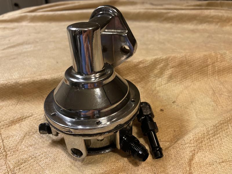 BIG BLOCK CHEVY FUEL PUMP BLOCK OFF PLATE CHROME STEEL bbc 396 427 454