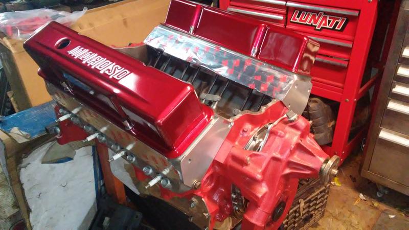 red sbc valve covers