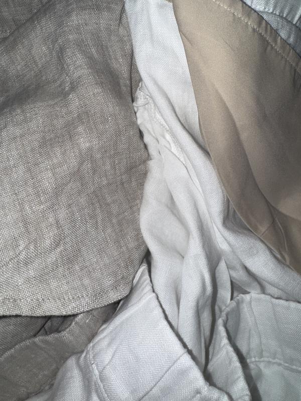 PURE JILL LINEN TRAPUNTO-STITCHED PANTS | JJill