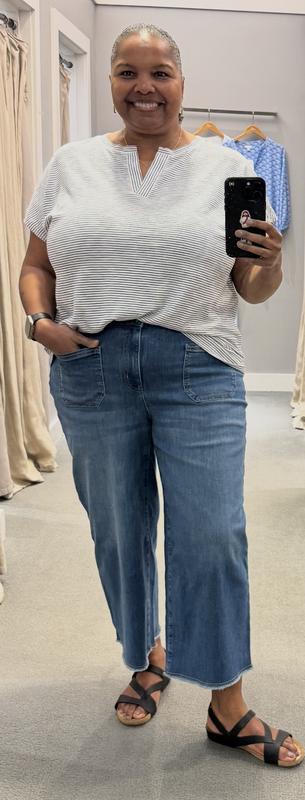 Mid-Rise Wide-Leg Crops | JJill