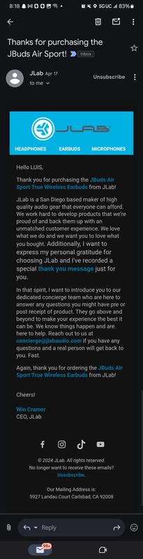 Photo submitted with review of product