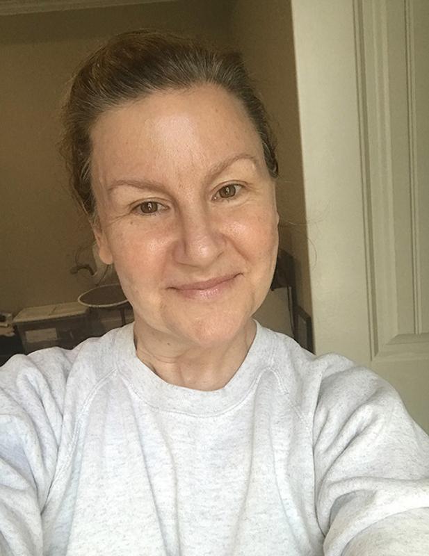 Shortly after I used the serum, so my face is a little shiny...but feels amazing!