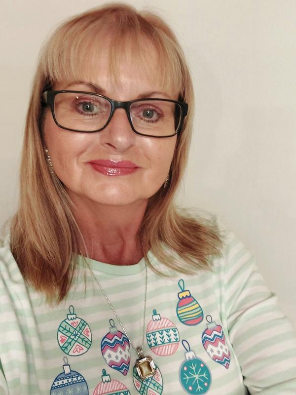 The bronzer gives a warm glow.