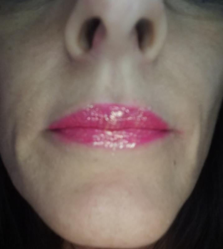 Lip & Eye Topper on Juicy Glitter Velour Lipstick (Not Your Babe - shade)