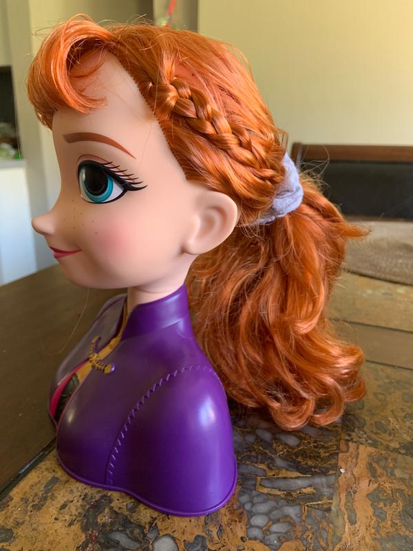 Disney Frozen Elsa Basic Hair Styling Head Toy w/14 pcs of