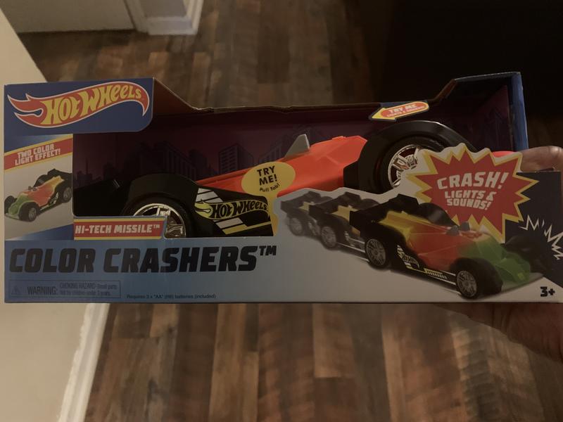 Hot Wheels Color Crashers Cyber Speeder Motorized Toy Vehicle