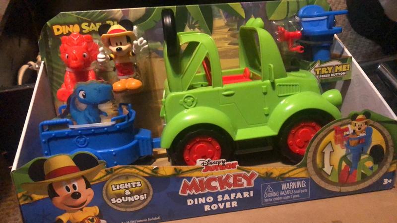 Disney Junior Mickey Mouse Dino Safari Rover 6-Piece Play Figures and ...