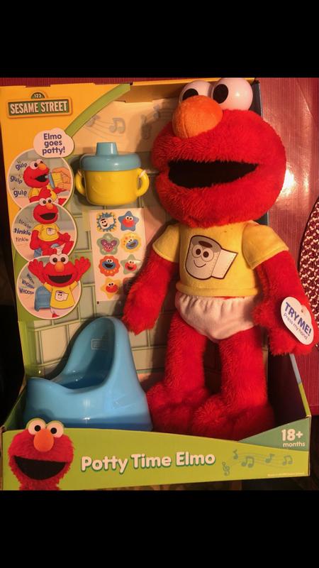 Sesame Street Potty Time Elmo 12 Inch Sustainable Plush Stuffed