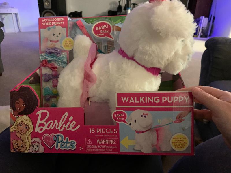 Barbie walking puppy outlet target