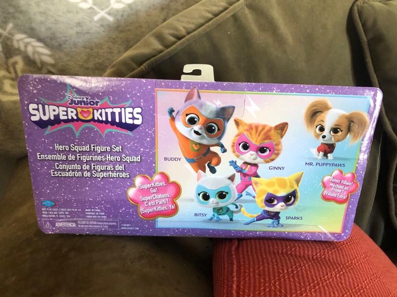 Disney Junior SuperKitties Hero Squad 5-Piece Figure Set