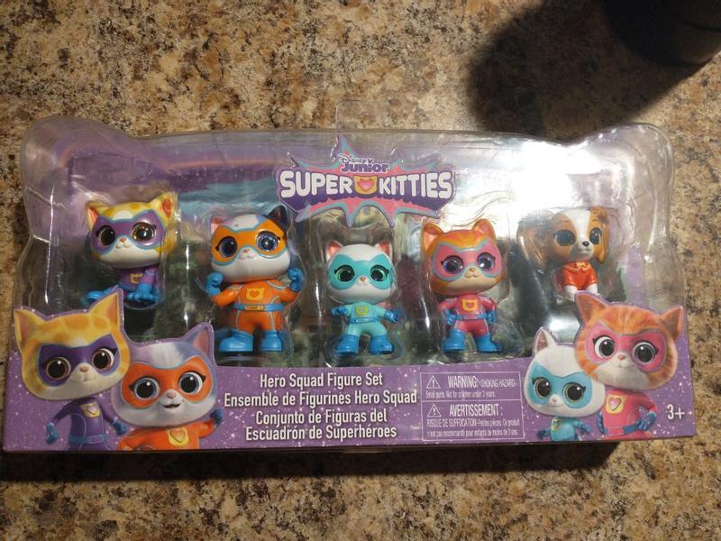 Disney Junior SuperKitties Hero Squad 5-Piece Figure Set