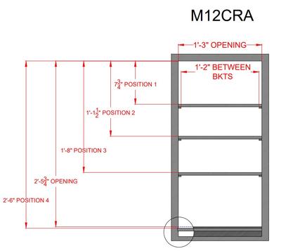 Blue 48 Gal Modular Poly Cab, Quik-Assembly, M48CRA