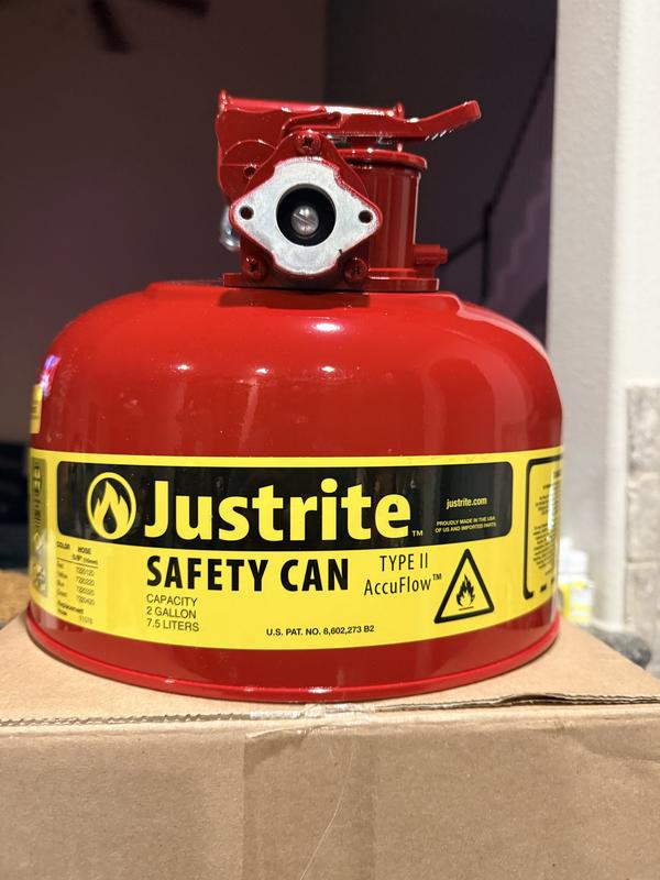 2 Gal Safety Can for Diesel | Type II | AccuFlow™| 7220220 | Justrite