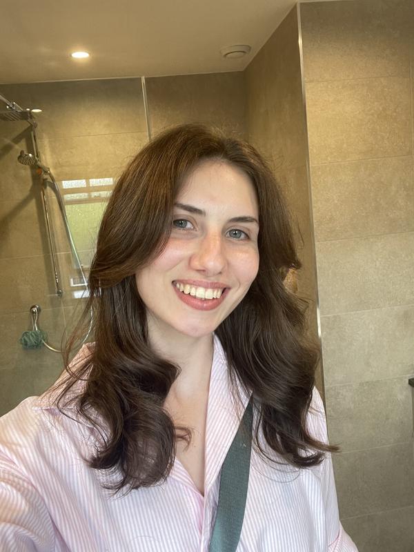 Freshly washed with JVN products and after Blowdrying